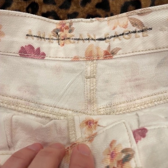 Eagle Rose Pattern Print Women's Shorts